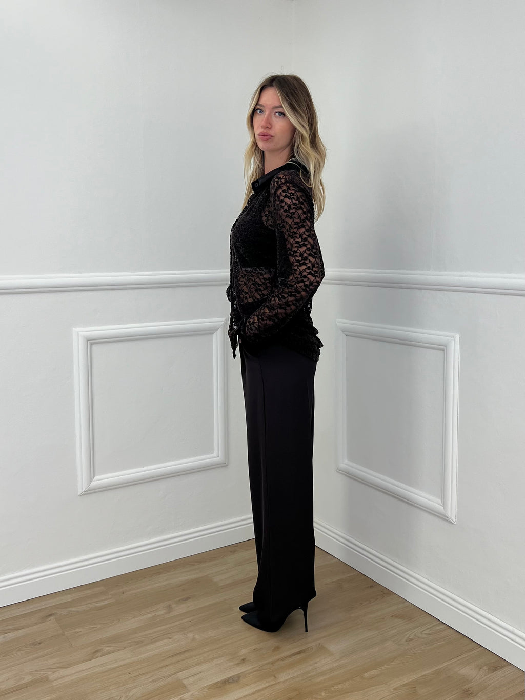 Pantalone Fluido Cady 7270 Marrone