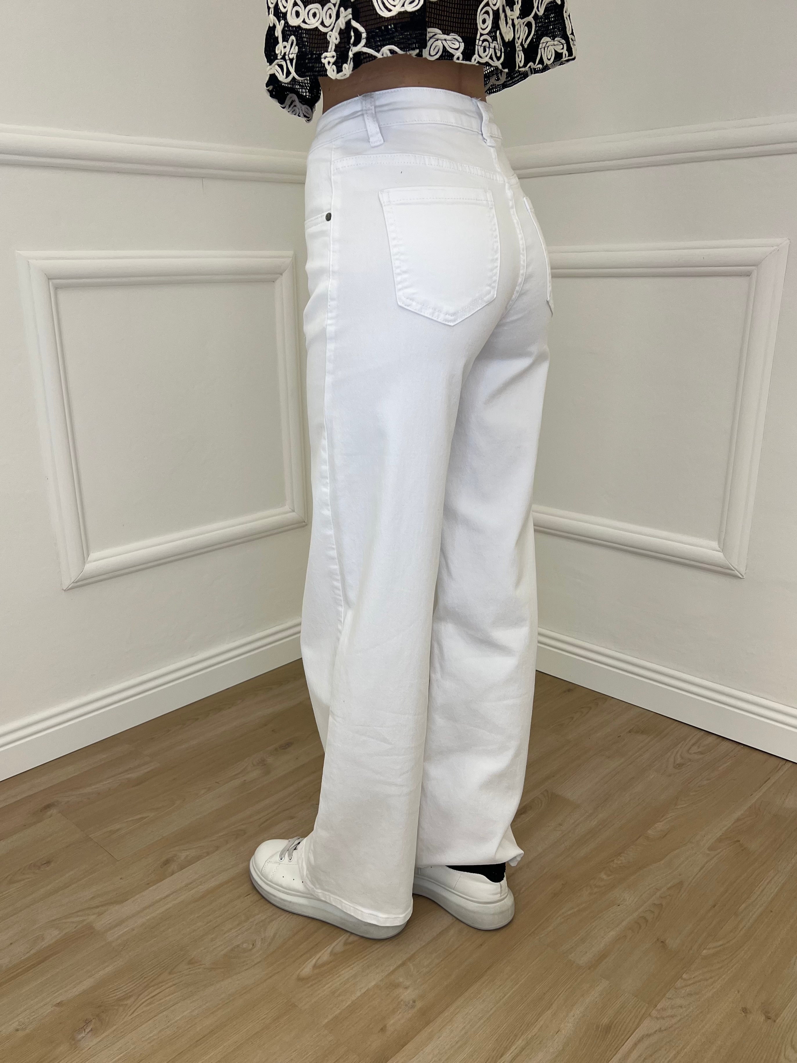 Jeans Straight Fit 2208 Bianco