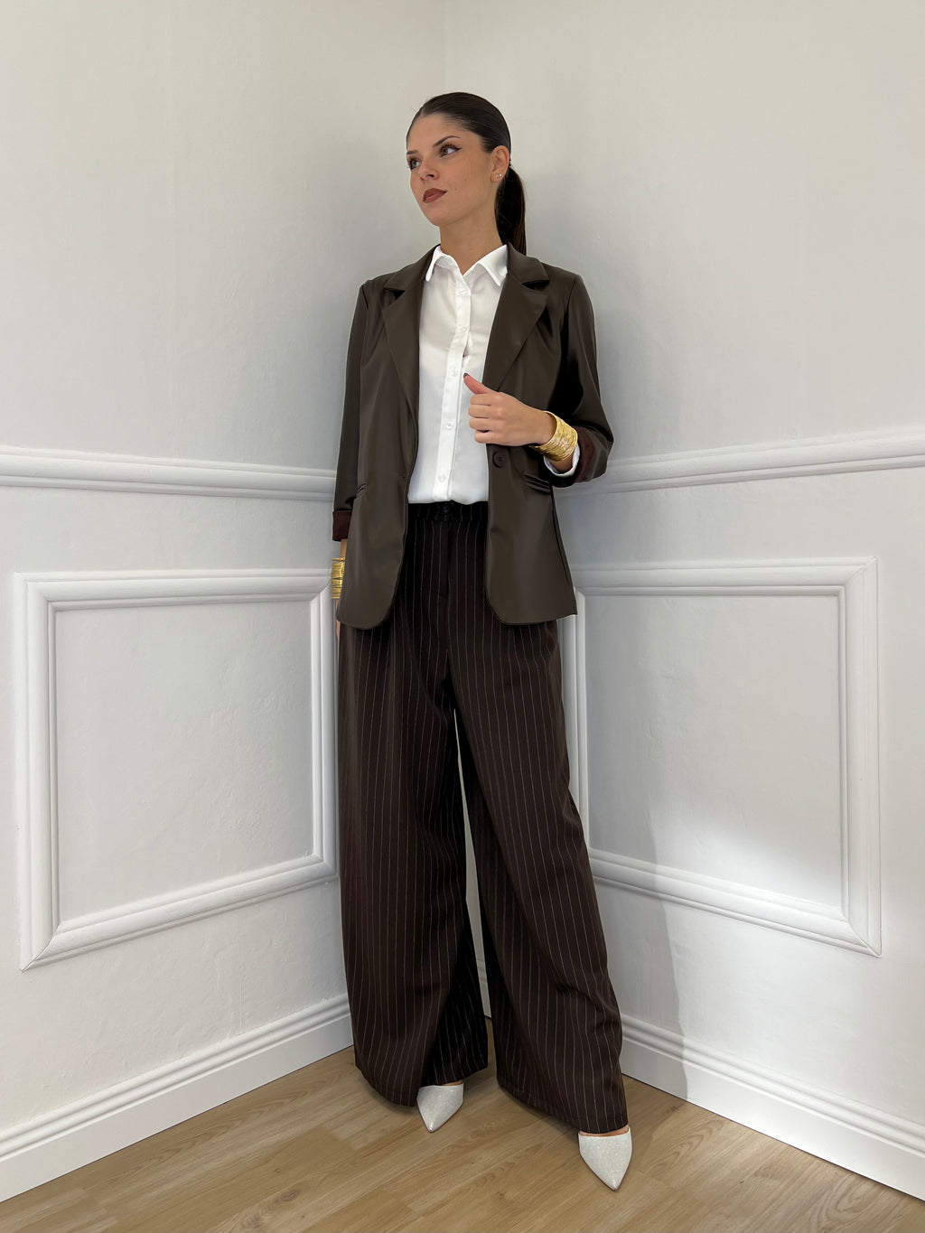 Pantalone Gessato 7158 Moro