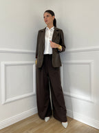 Pantalone Gessato 7158 Moro