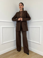 Pantalone a Palazzo 3715 Caffè - Bazar Abbigliamento