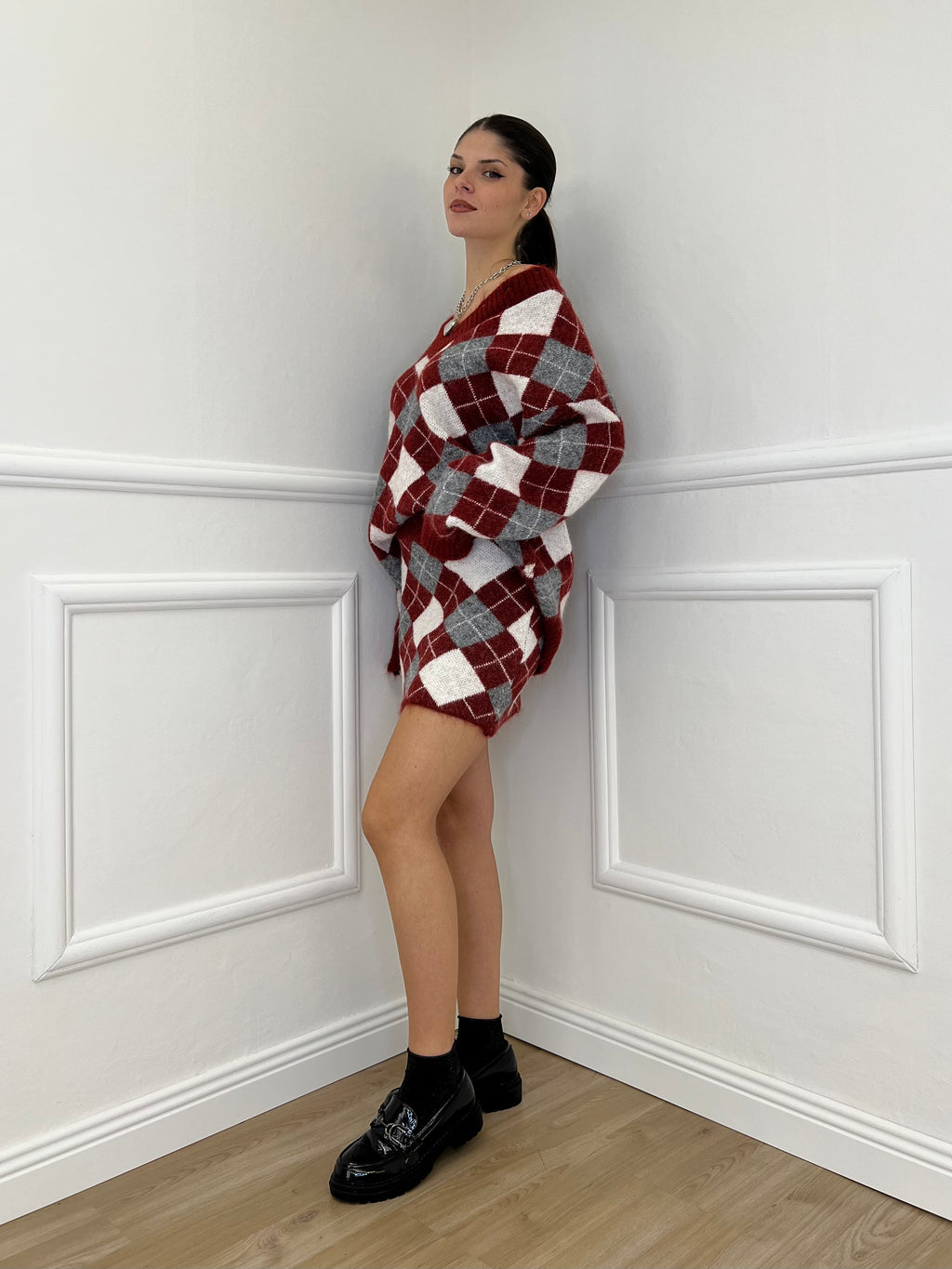 Completo Losanghe 2595 Burgundy