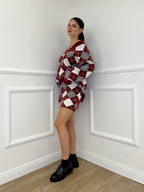 Completo Losanghe 2595 Burgundy