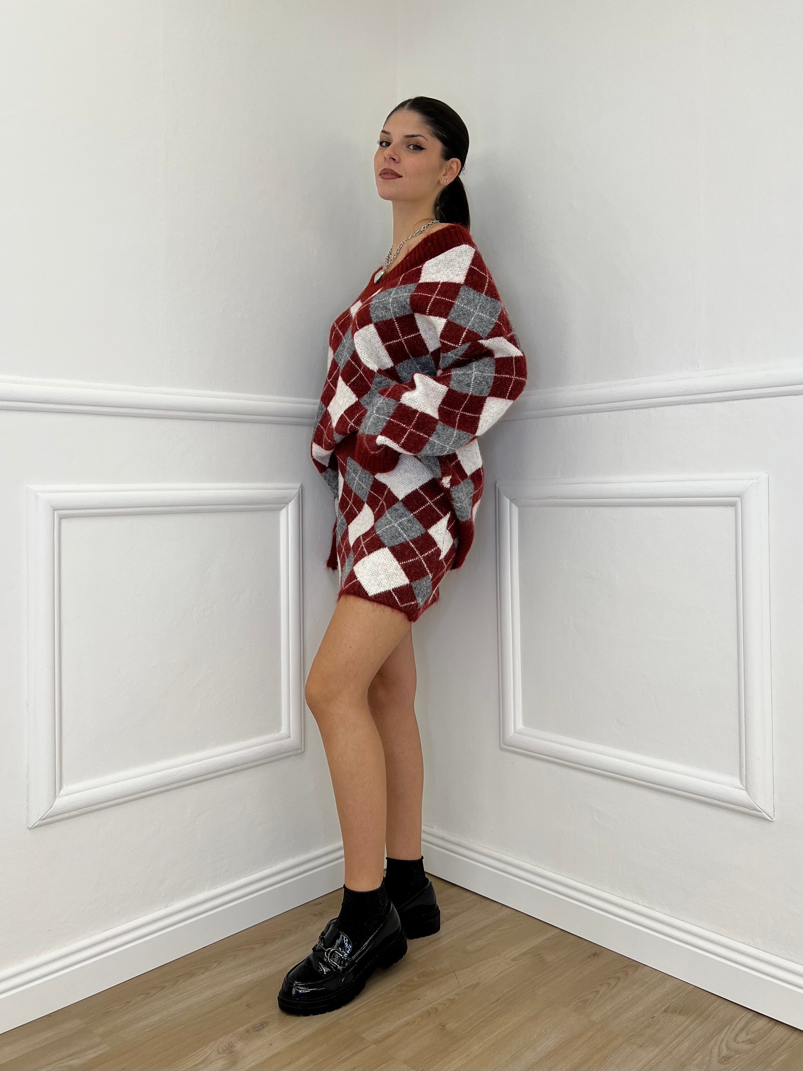 Completo Losanghe 2595 Burgundy