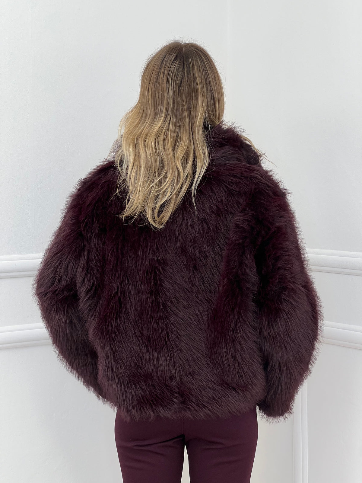 Pelliccia con Colletto 6033 Burgundy