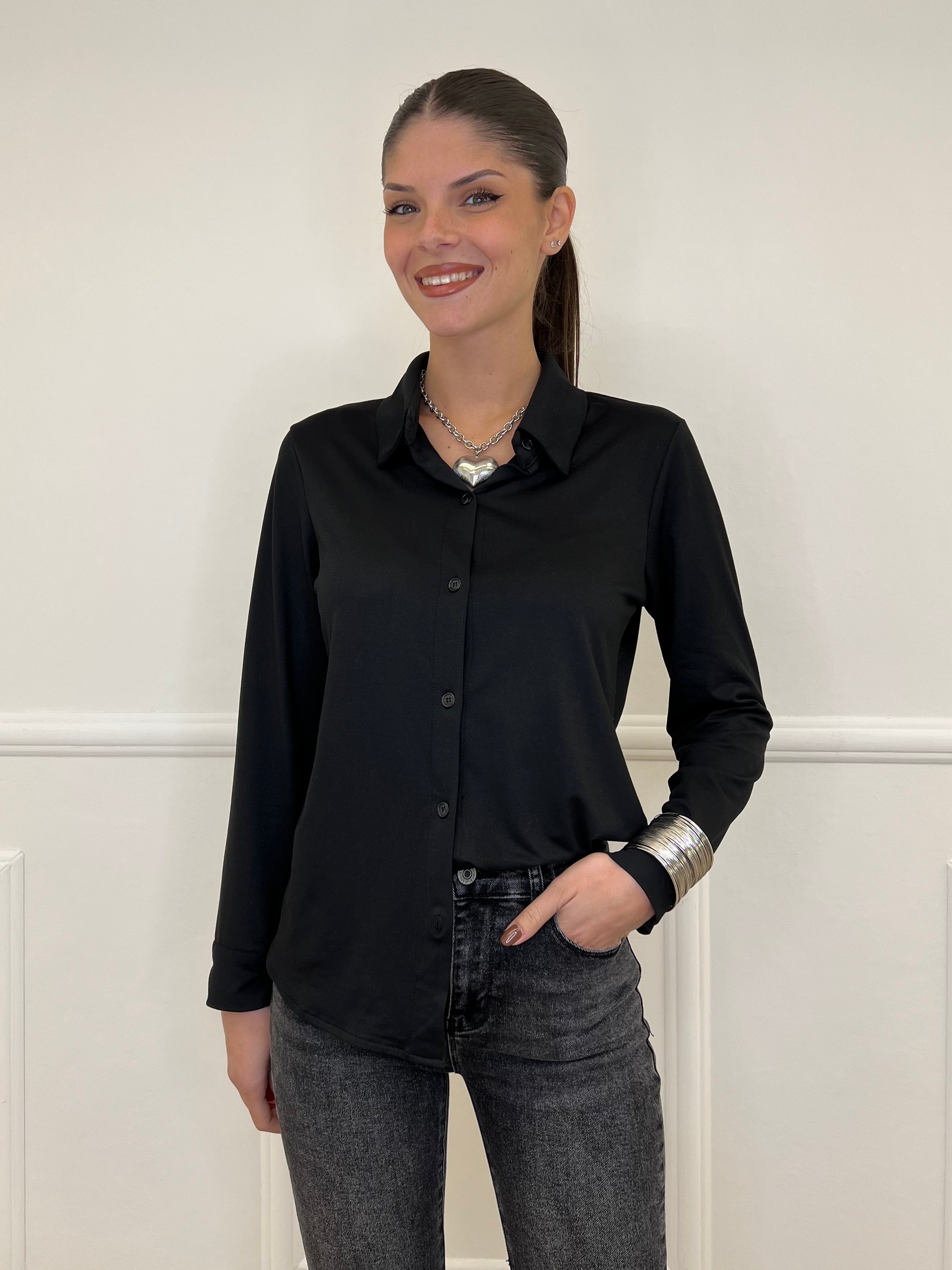 Camicia Jersey 6399 Nero