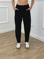 Pantalone Carrot Punto Milano 3006 Nero