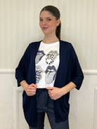Cardigan Viscosa 9187 Blu - Bazar Abbigliamento