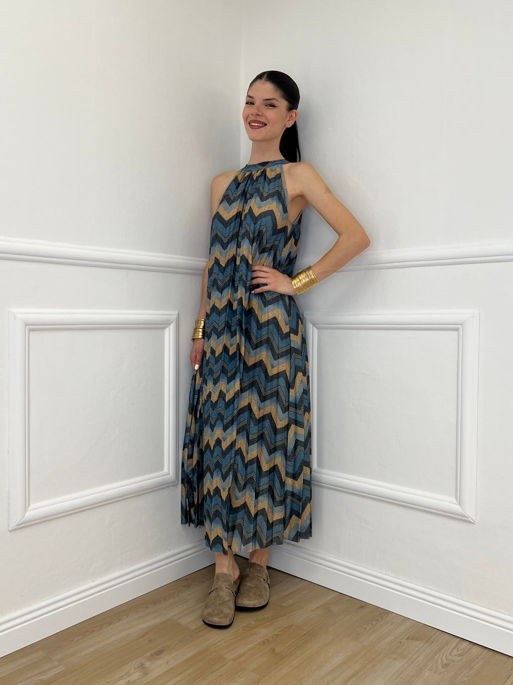 Abito Lurex Chevron 1372 Ottanio