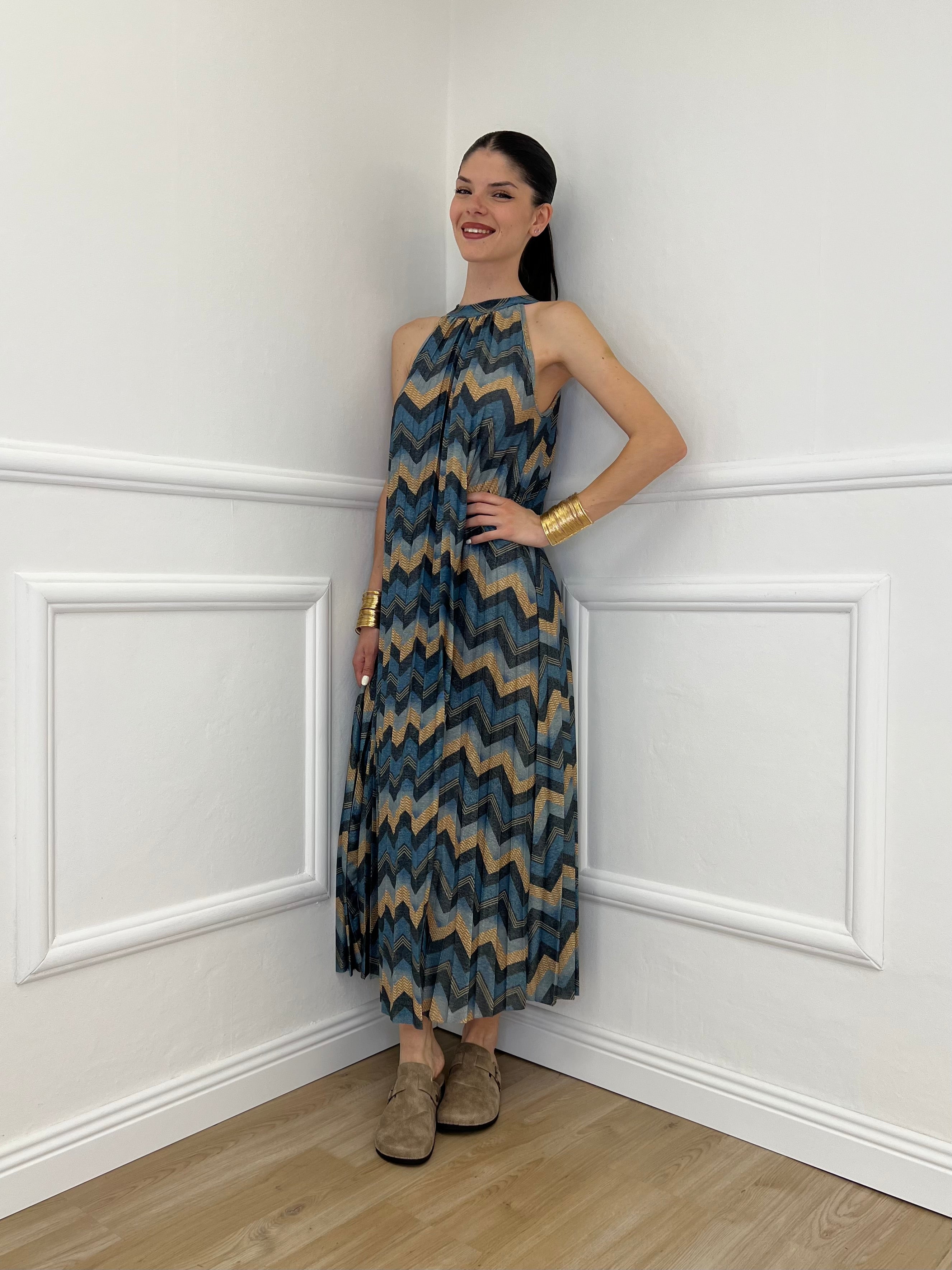 Abito Lurex Chevron 1372 Ottanio