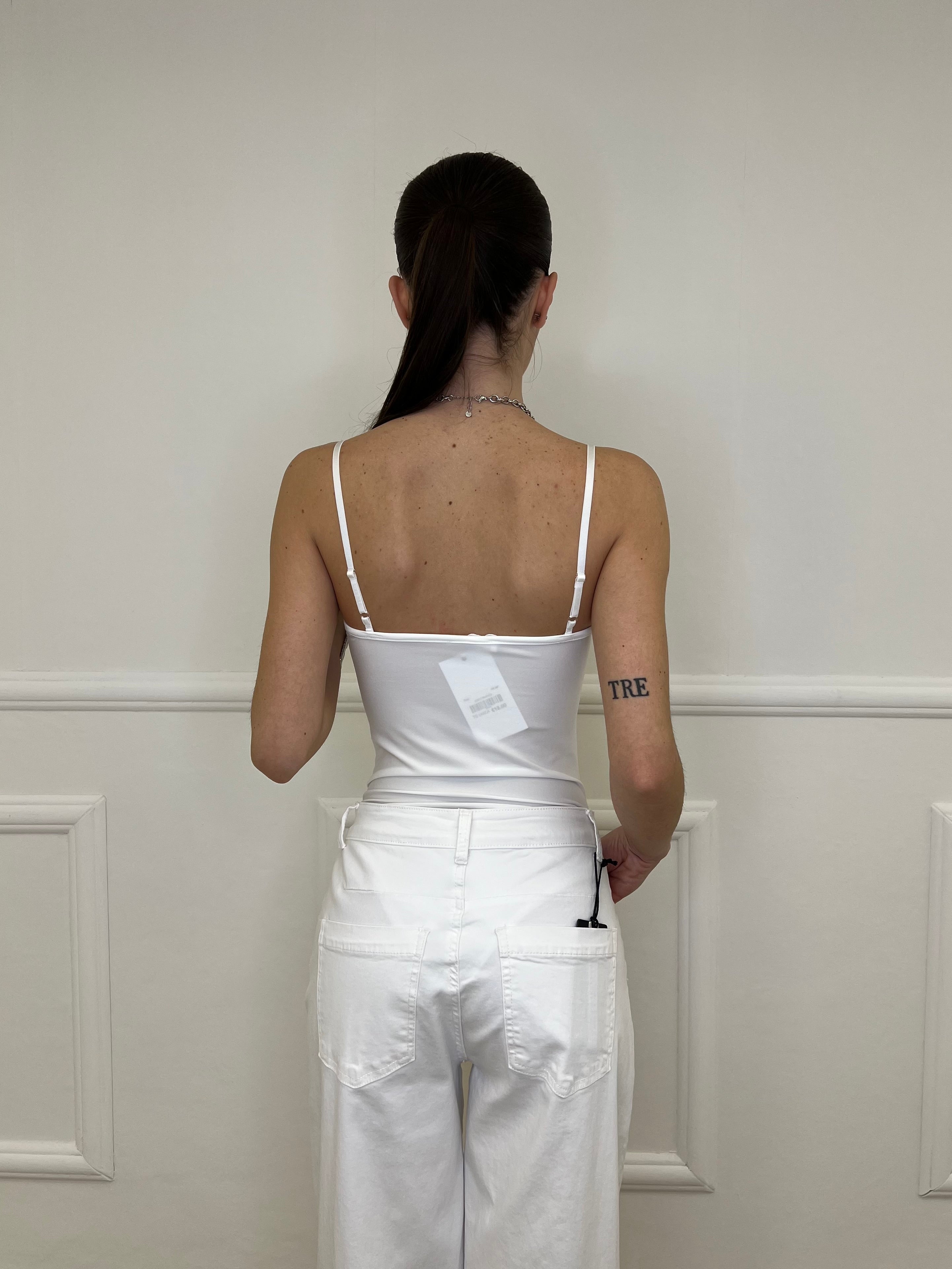 Body Drappeggiato 25617 Bianco