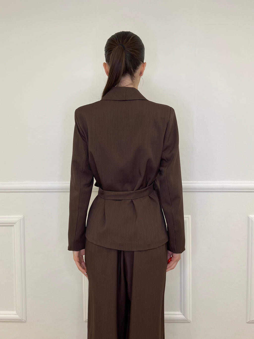 Tailleur con Fiocco 570851 Moro