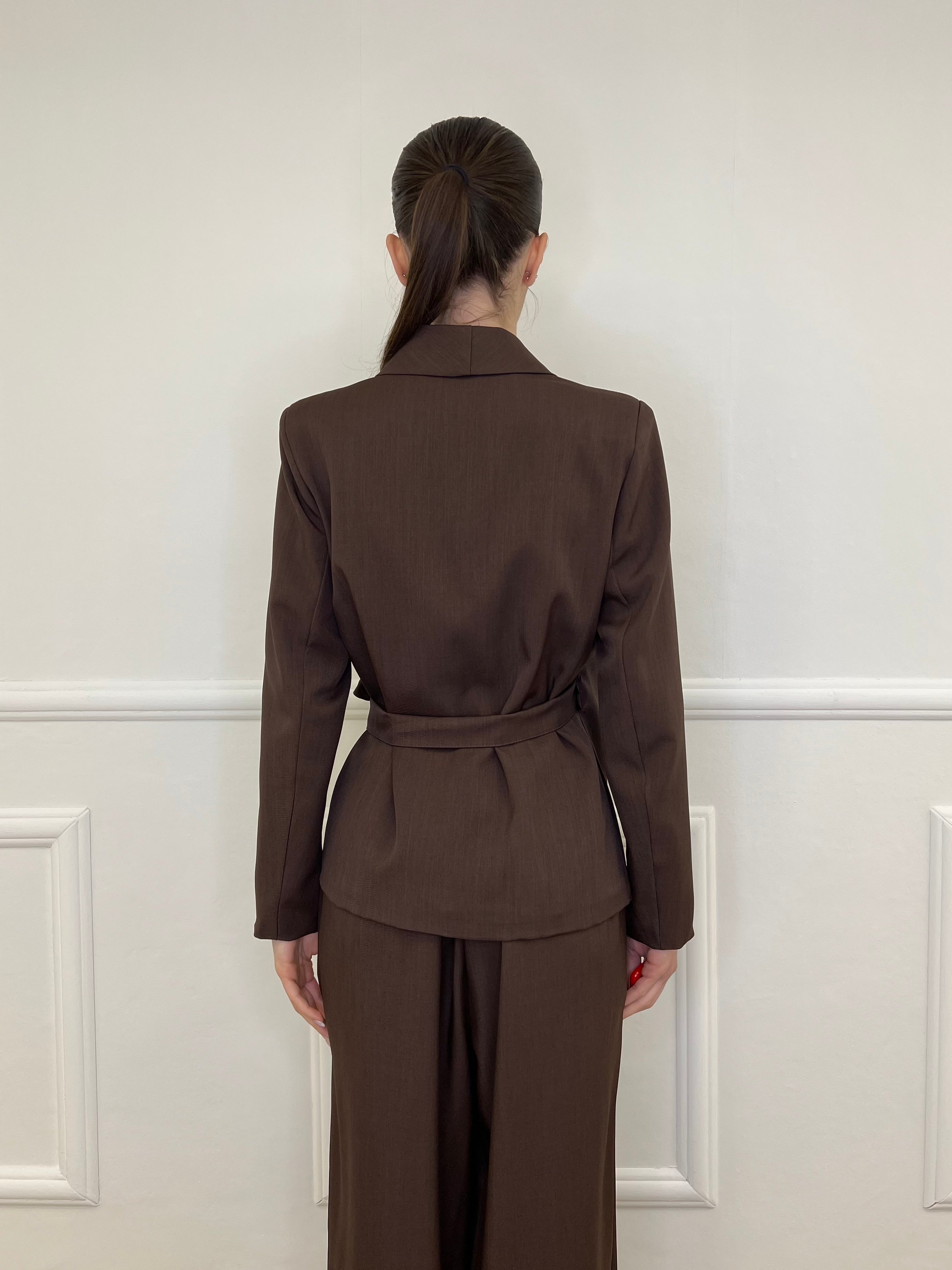 Tailleur con Fiocco 570851 Moro