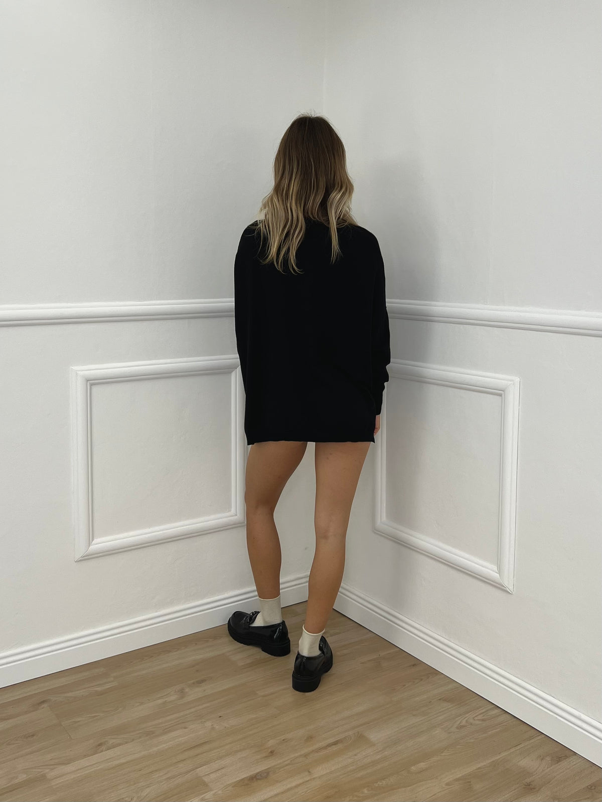 Maglia Over Scollo V 6010 Nero