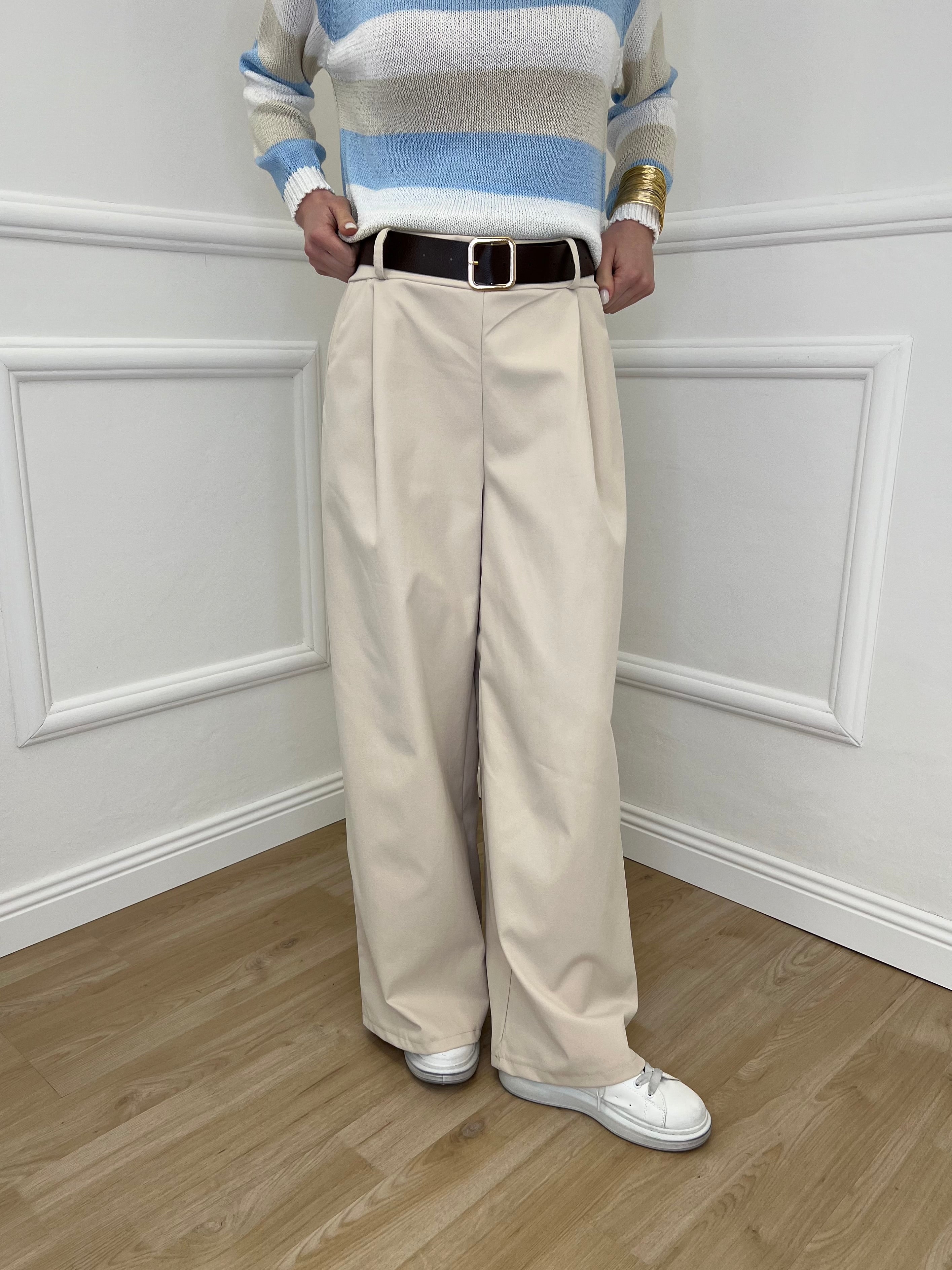 Pantalone Twill 1358 Panna