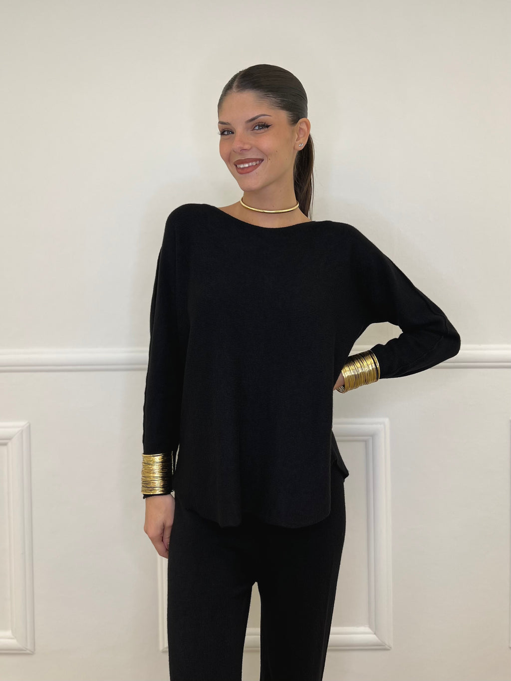 Completo Girocollo 24043 Nero