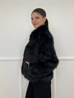 Pelliccia Zip C058 Nero