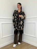 Maxi Cardigan Animalier 5036 - Bazar Abbigliamento