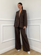 Tailleur Micro Borchie L5181 Caffè - Bazar Abbigliamento