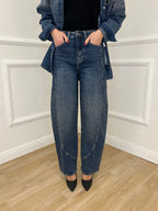 Jeans Ballon Strass 2355 Blu