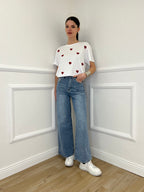 Jeans Wide Leg 6616 Azzurro