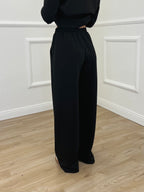 Pantalone Coulisse Felpa D28793 Nero