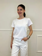 T-shirt Strass 8142 Bianco