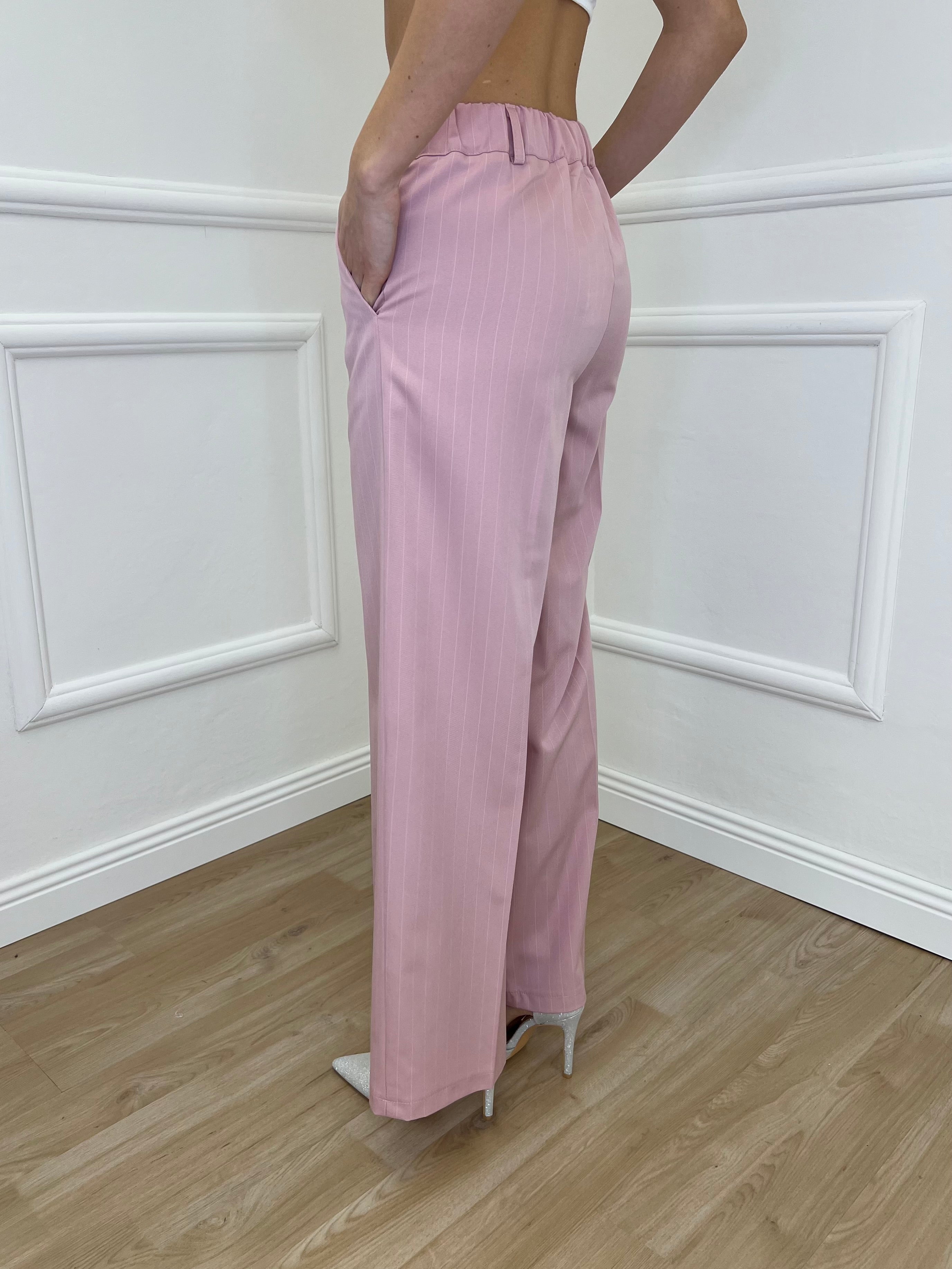 Tailleur Gessato G27636 Rosa