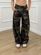 Jeans Balloon Vita Incrociata Camouflage 5500