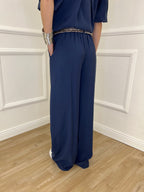 Pantalone Cupro Fusciacca 20527 Blu