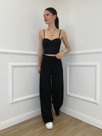 Top Con Spalline 25206 Nero