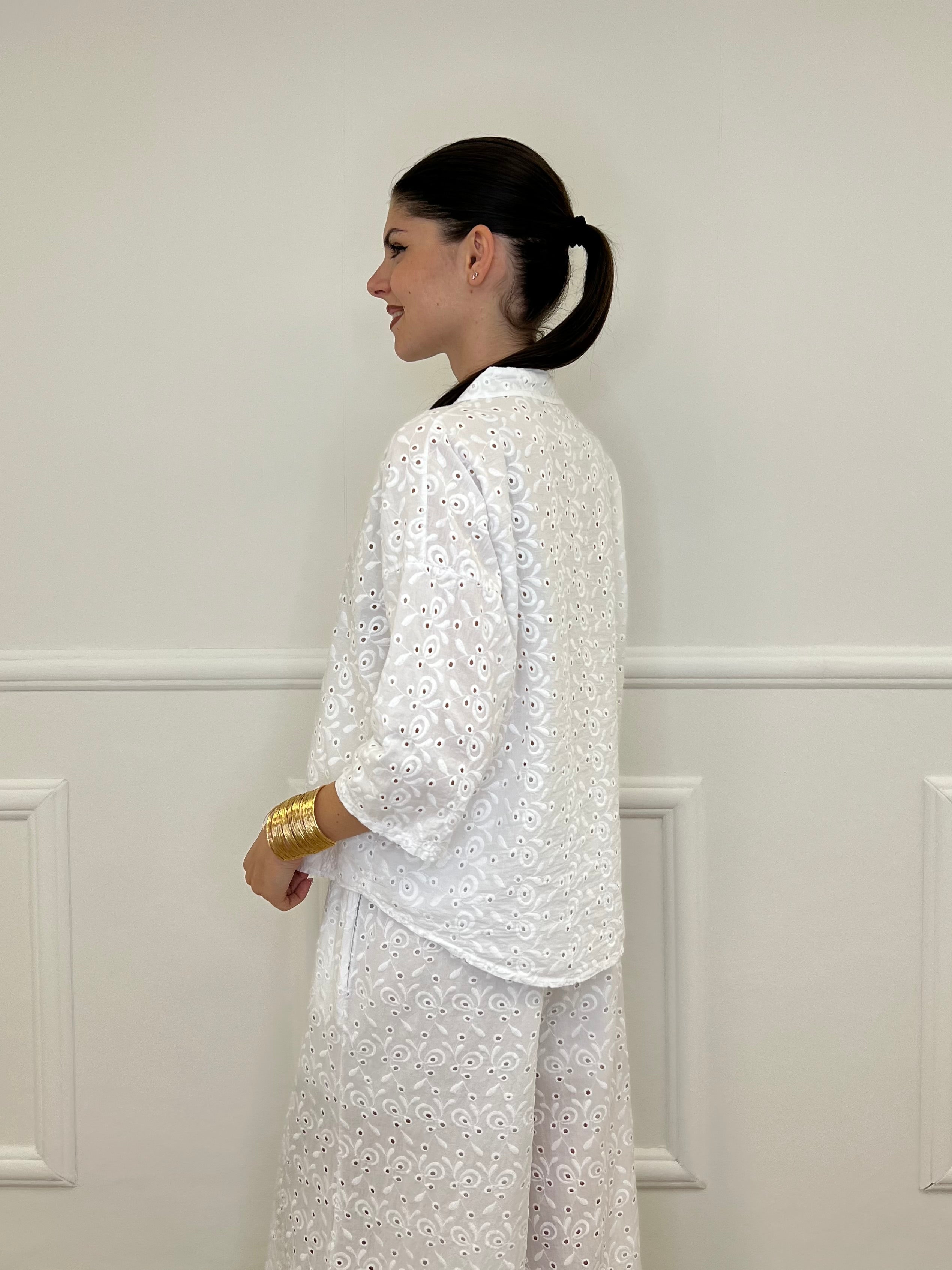 Camicia Coreana Sangallo 11392 Bianco