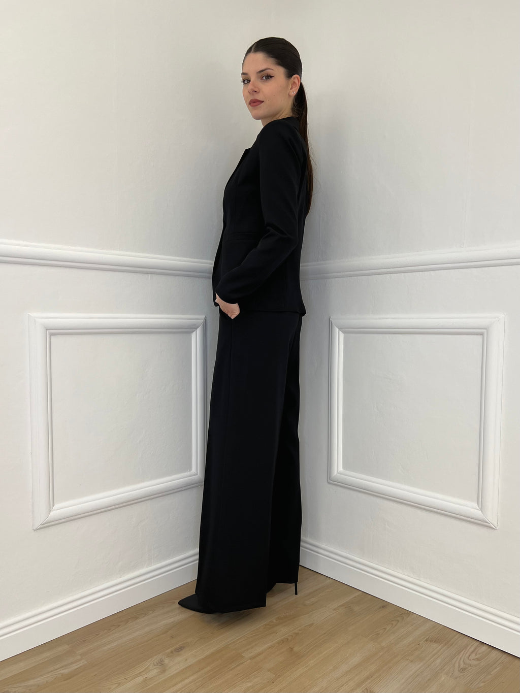 Giacca Corta in Gabardine 1878 Nero