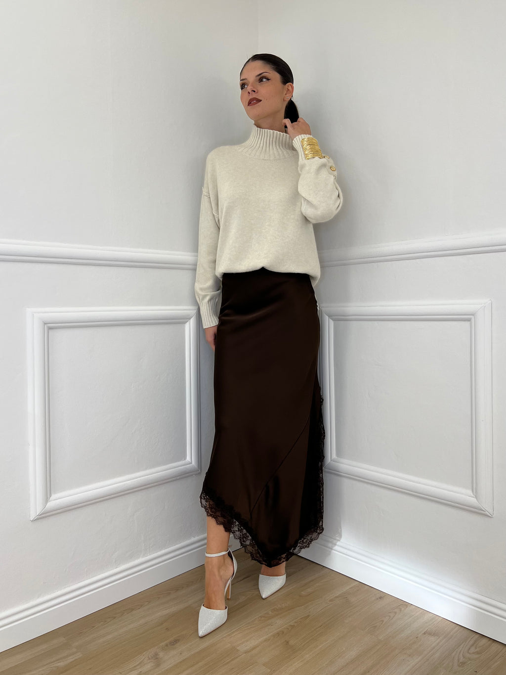 Maglia Bottoni YS9696 Ecru