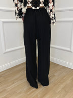 Pantalone Froissé Coulisse 81005 Nero