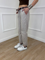 Pantalone Cotone Fusciacca 1508 Ecru