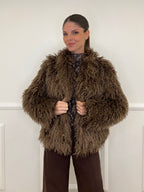 Kalgan AG002 Taupe Fur Coat