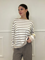 Maglia Cashmere Blend 10207 Panna