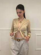 Coprispalle Aperto In Lurex 623 Oro