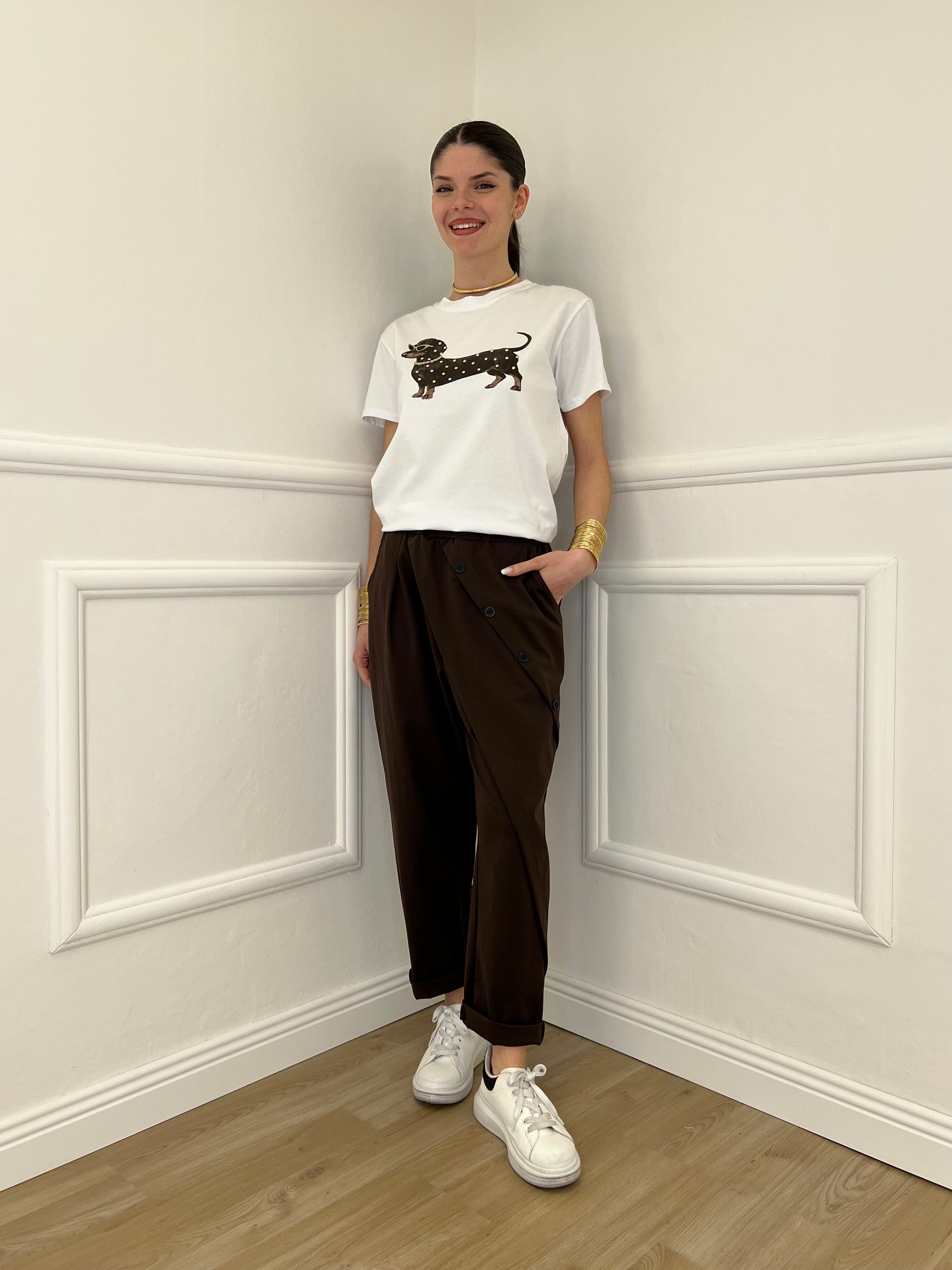 T-shirt Bassotto Borchie