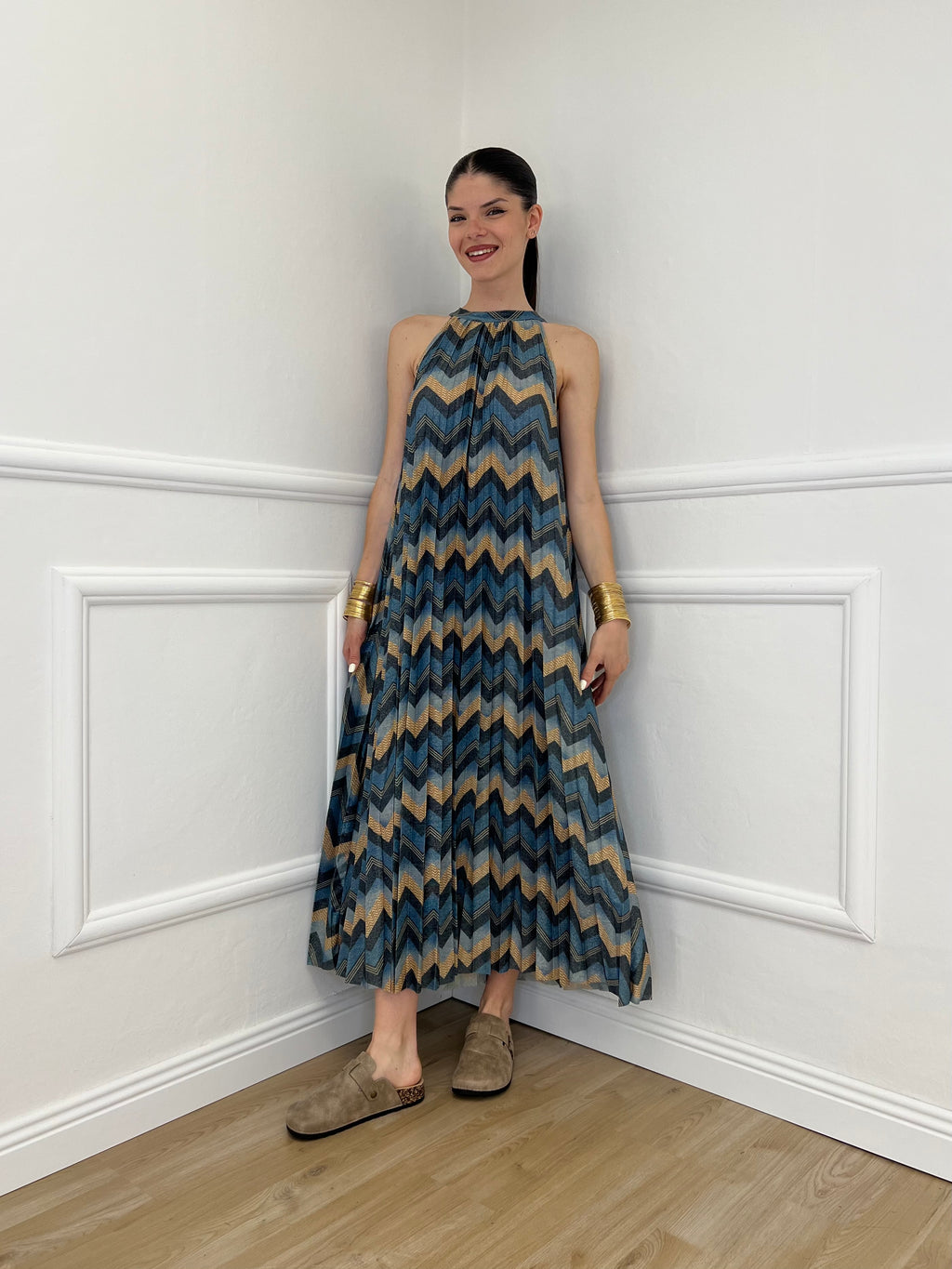 Abito Lurex Chevron 1372 Ottanio