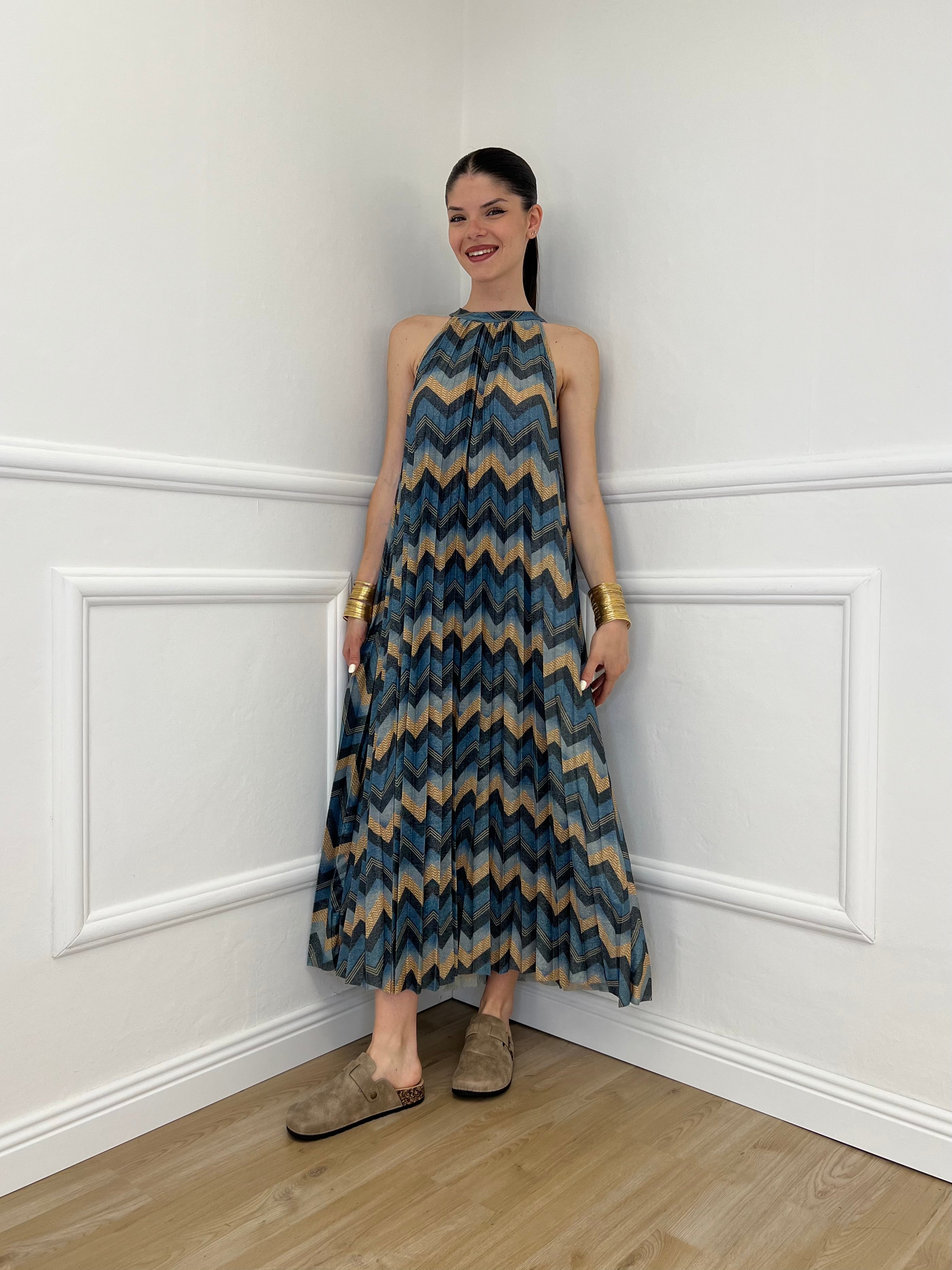 Abito Lurex Chevron 1372 Ottanio