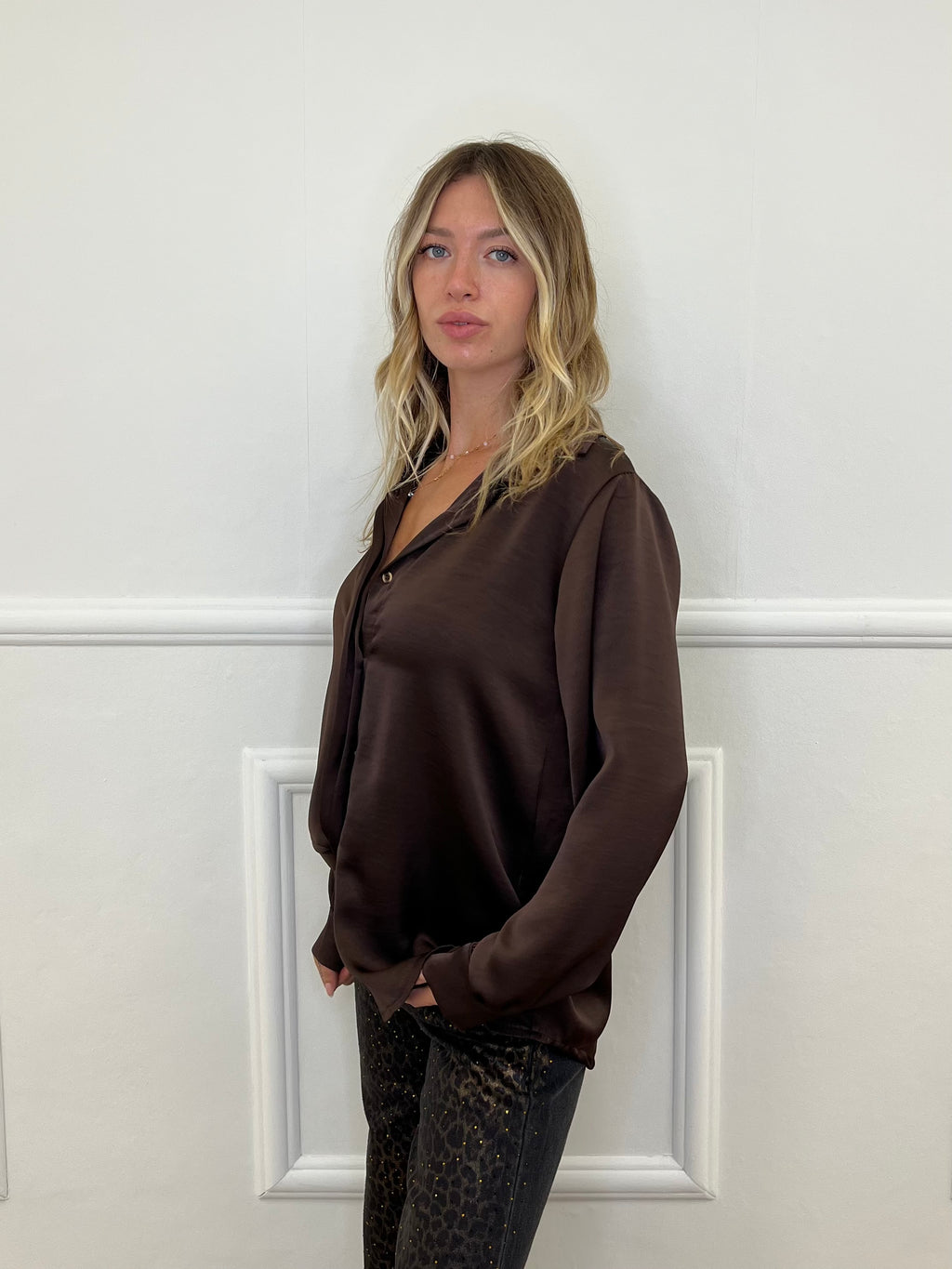 Camicia Doppio Satin 25924 Moro