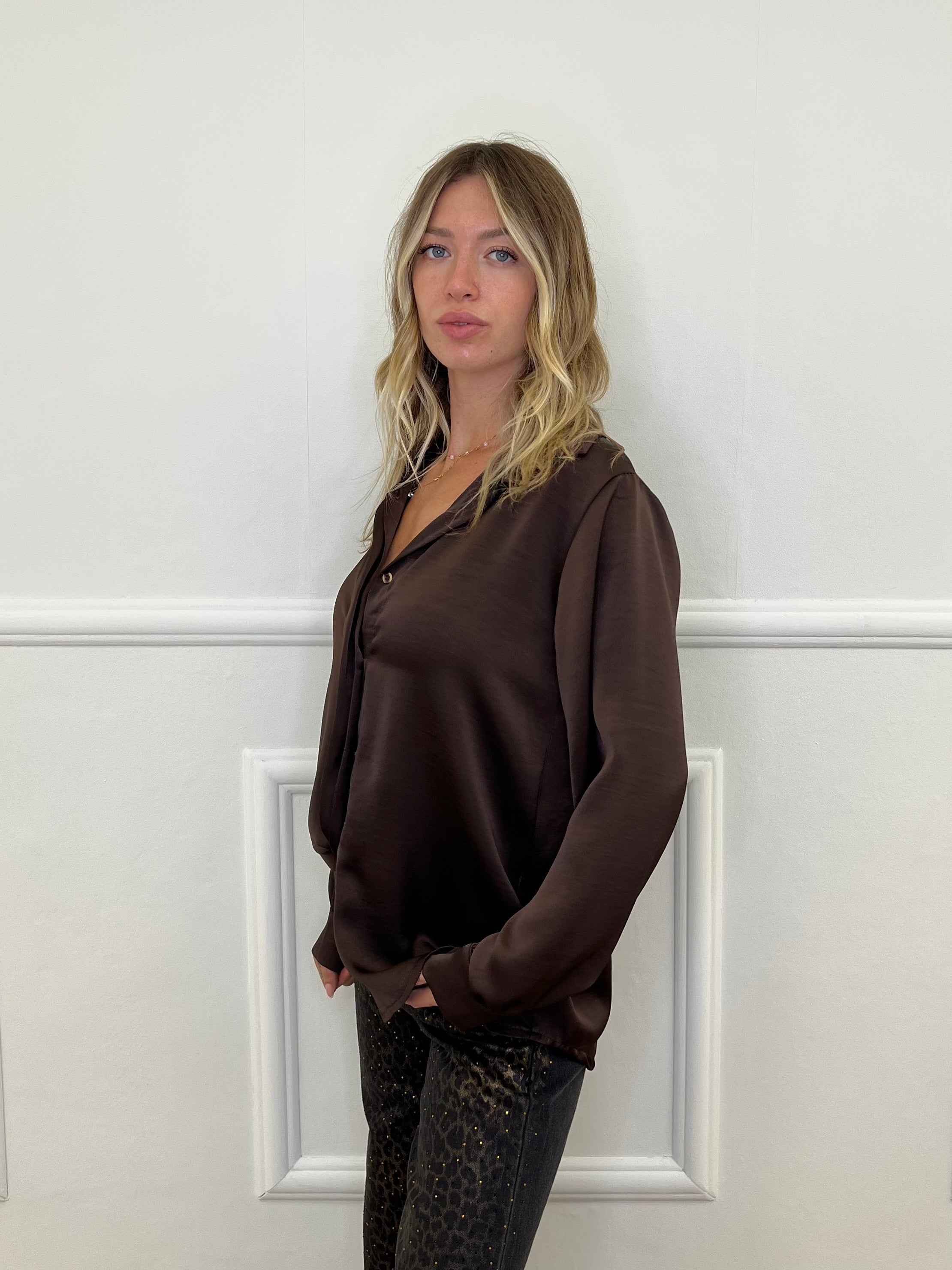 Camicia Doppio Satin 25924 Moro