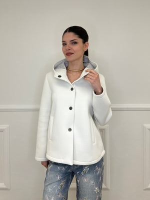 Giacca Neoprene Nido D'ape 26289 Panna