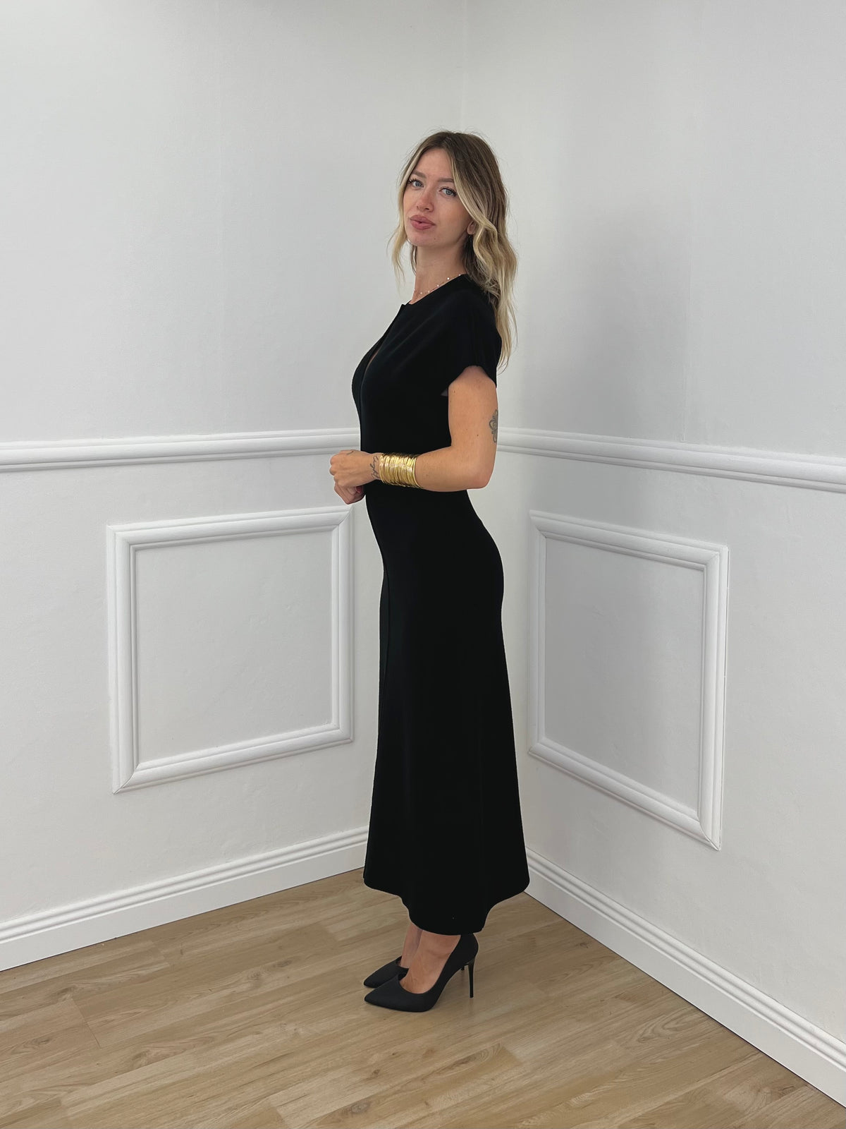 Abito In Maglia 9103 Nero