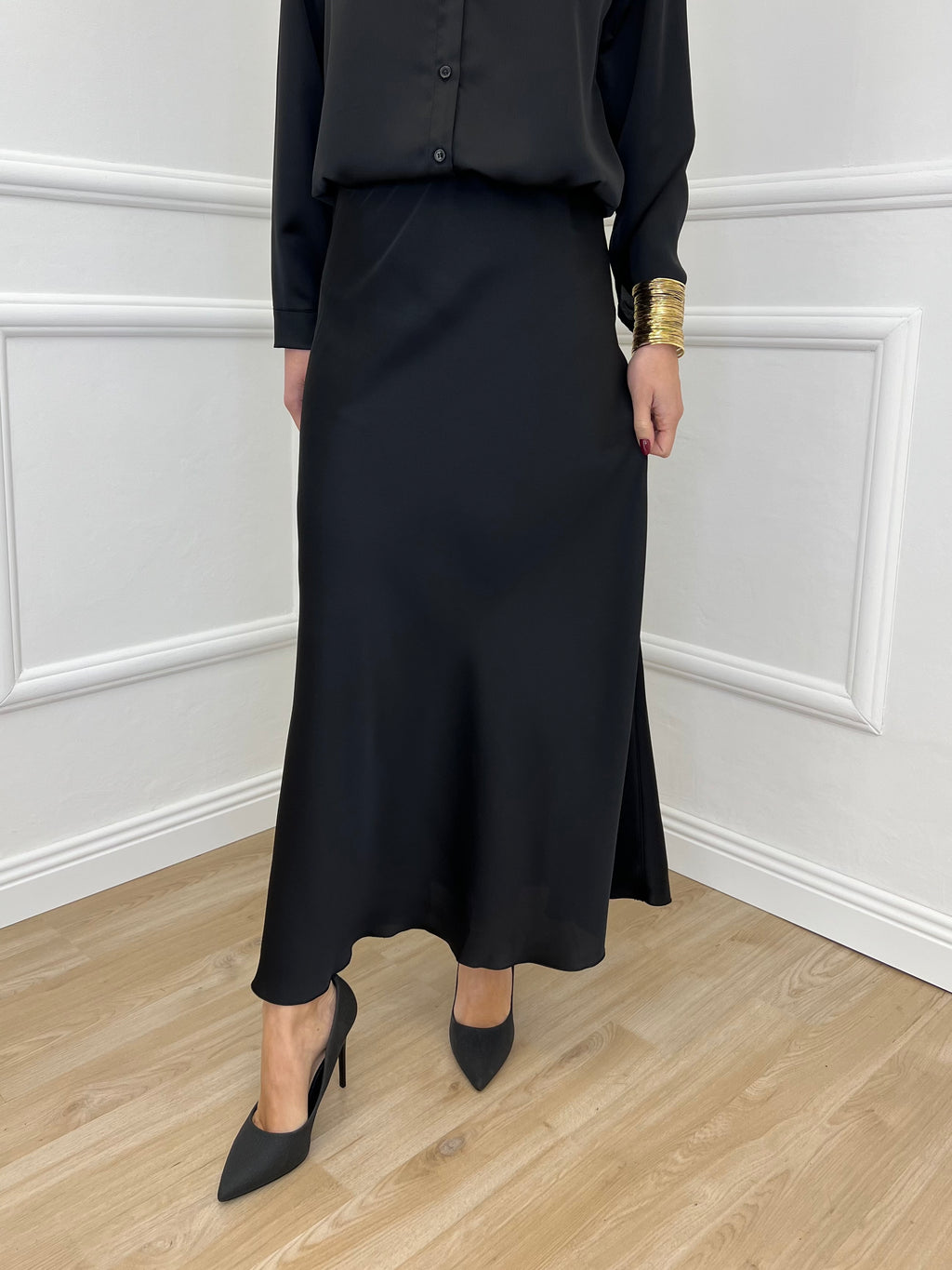 Gonna Satin 2236 Nero