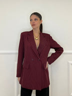 Giacca Gessata 3270 Burgundy