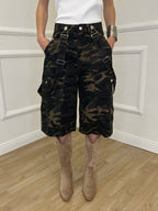 Bermuda Camouflage Con Bretelle 22333