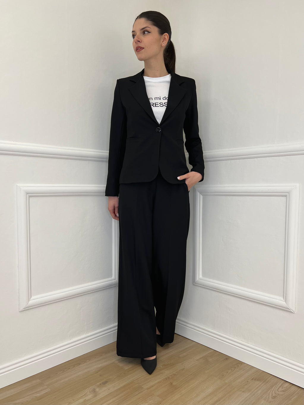 Giacca Corta in Gabardine 1878 Nero